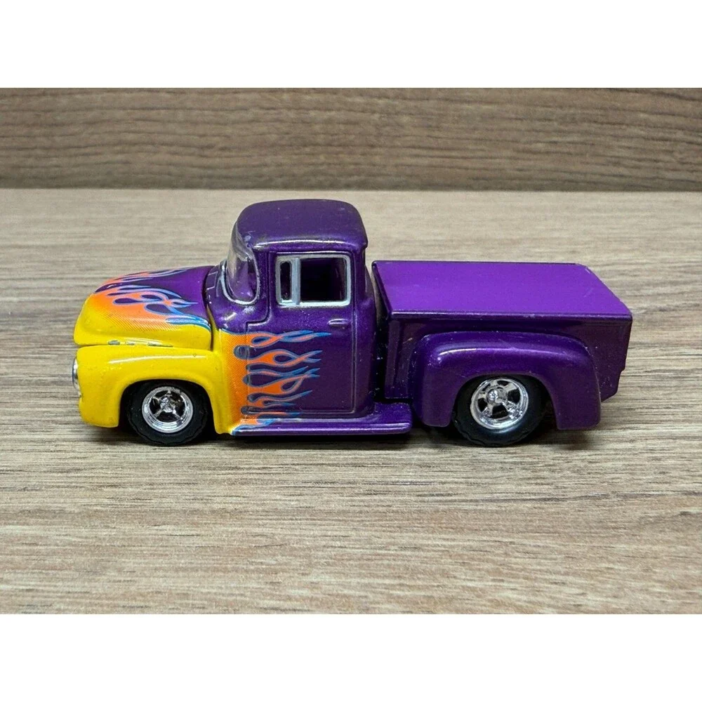 Hot Wheels Collectibles 1999 Black Box 1956 Ford F-100 Pickup Purple w/Flames